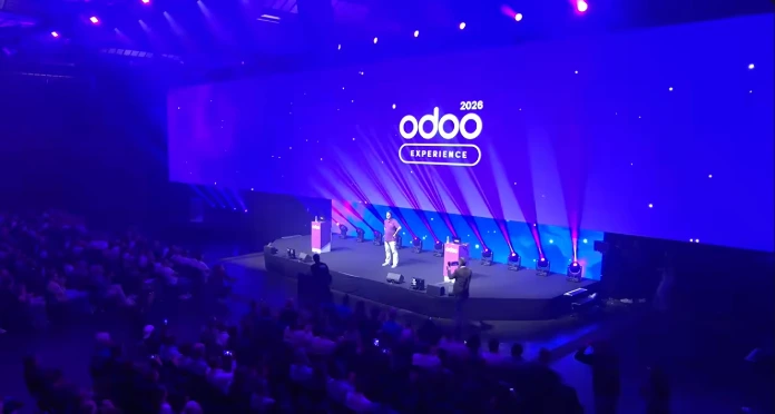 Fabien Pinckaers Odoo 20 Keynote in Brussles 2026